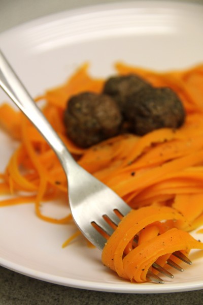 Homemade Flourless Carrot Fettuccine