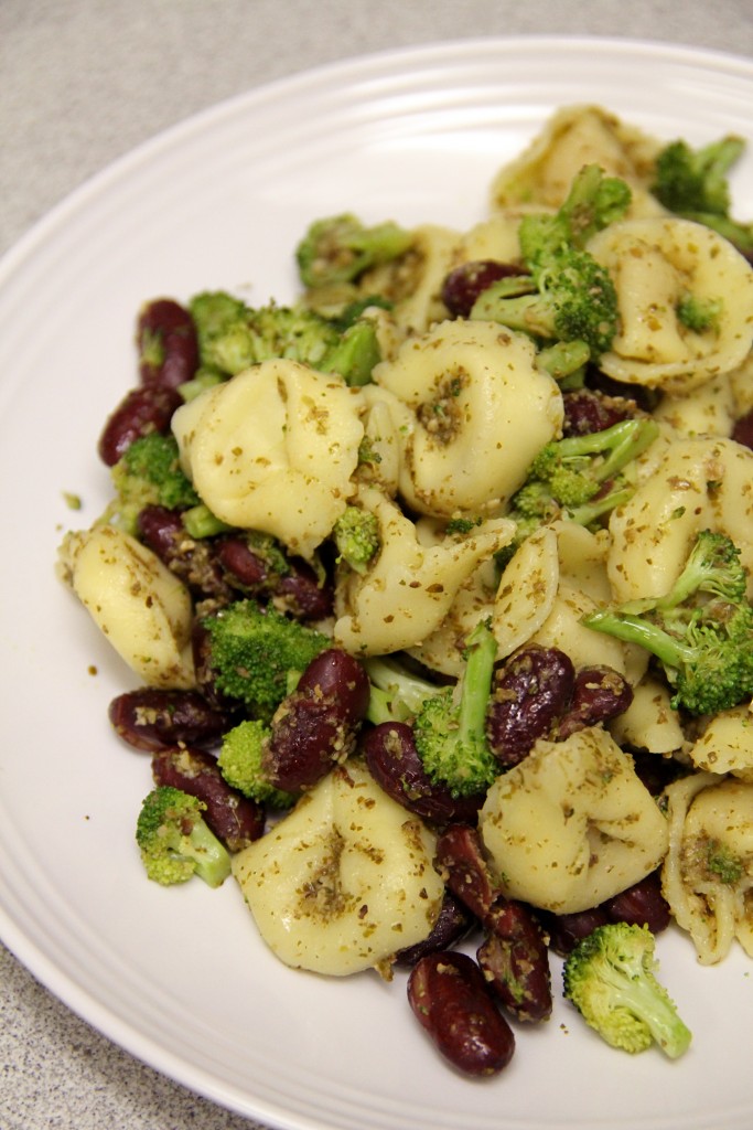 Warm Pesto Tortellini Salad Amy's Healthy Baking