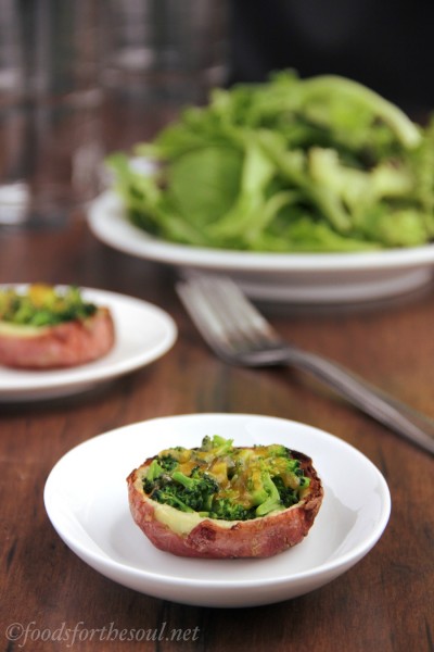 Healthy Vegetarian Potato Skins {Dinner Decisions}