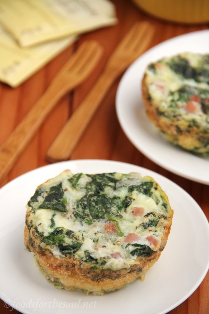 Egg White, Ham & Spinach Quiches Amy's Healthy Baking