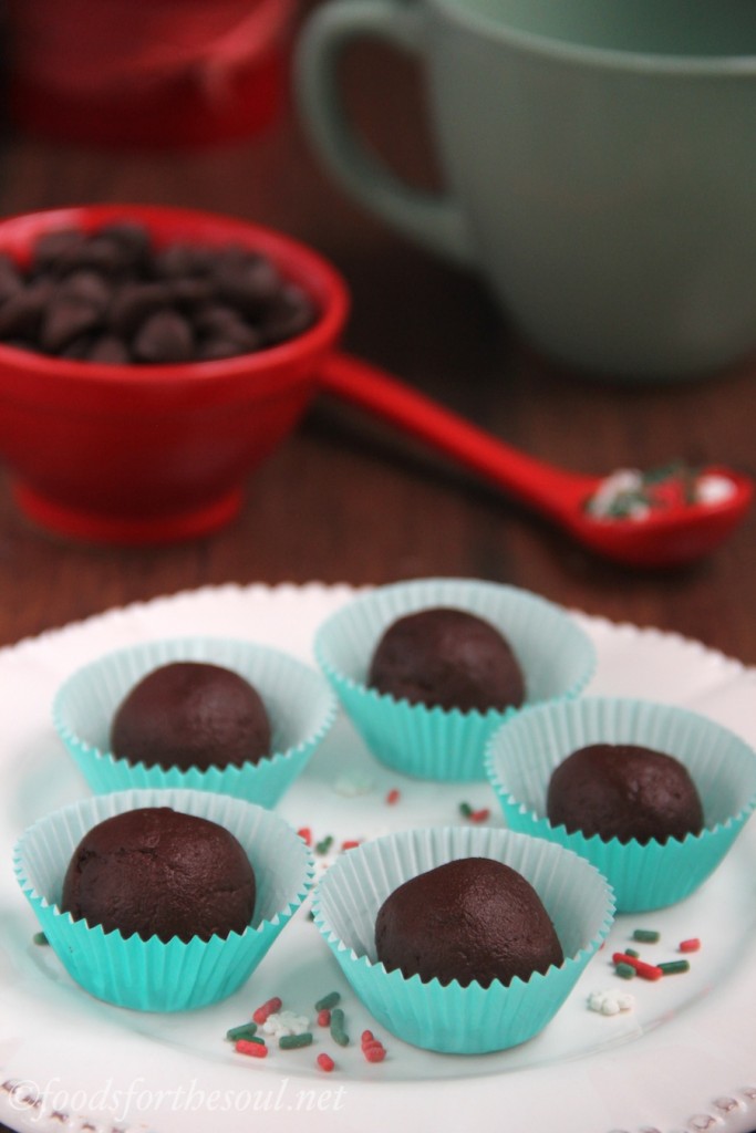Dark Chocolate Peppermint Truffles Amy's Healthy Baking