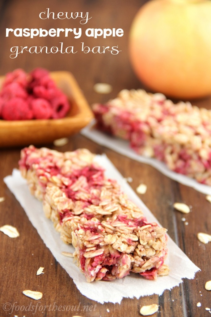 Chewy Raspberry Apple Granola Bars | Amy's Healthy Baking