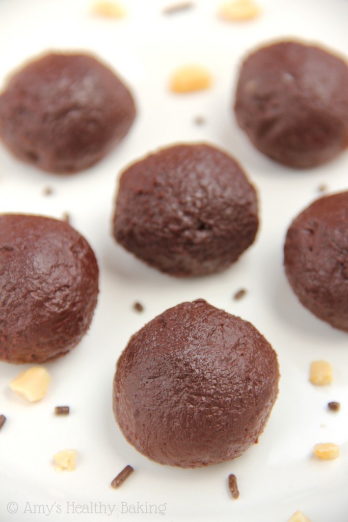 Dark Chocolate Peanut Butter Truffles Amy's Healthy Baking