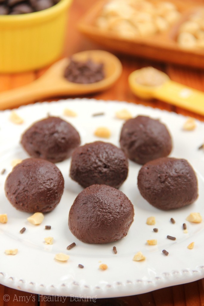 Dark Chocolate Peanut Butter Truffles Amy's Healthy Baking
