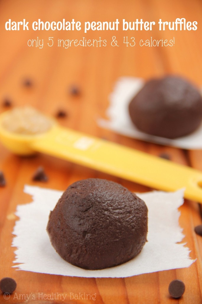 Dark Chocolate Peanut Butter Truffles Amy's Healthy Baking