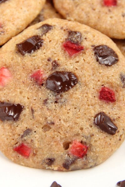 Strawberry Chocolate Chunk Cookies