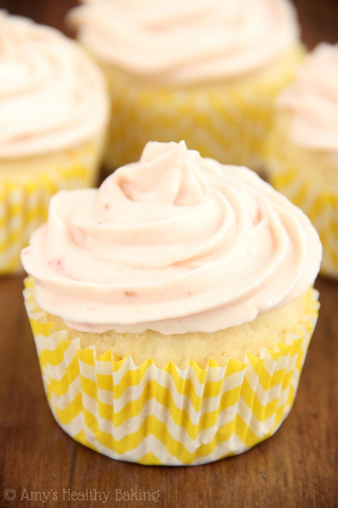 Lemon Cupcakes with Raspberry Vanilla Yogurt Frosting Amy's Healthy