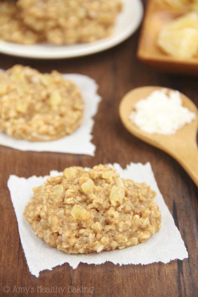 Pineapple Coconut Oatmeal Cookies Amy's Healthy Baking