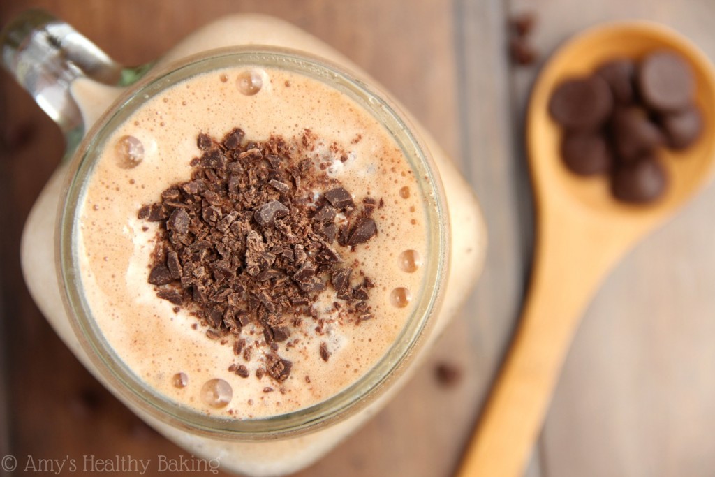 Skinny Mint Chocolate Chip Frappuccino Amy's Healthy Baking