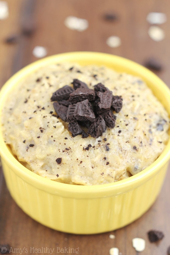 Skinny Cookies 'n Cream Oatmeal Amy's Healthy Baking