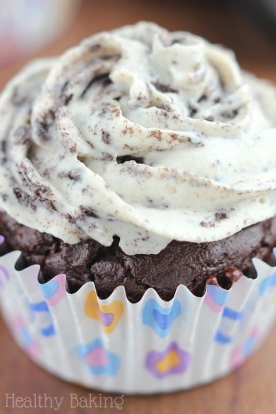 Chocolate Cupcakes with Cookies ‘n Cream Frosting