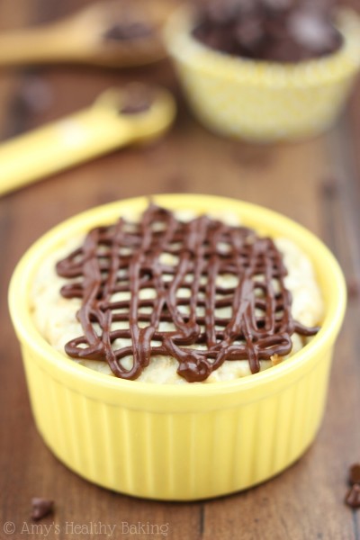Healthier Boston Cream Pie Oatmeal