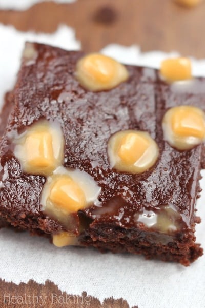Fudgy Salted Caramel Brownies