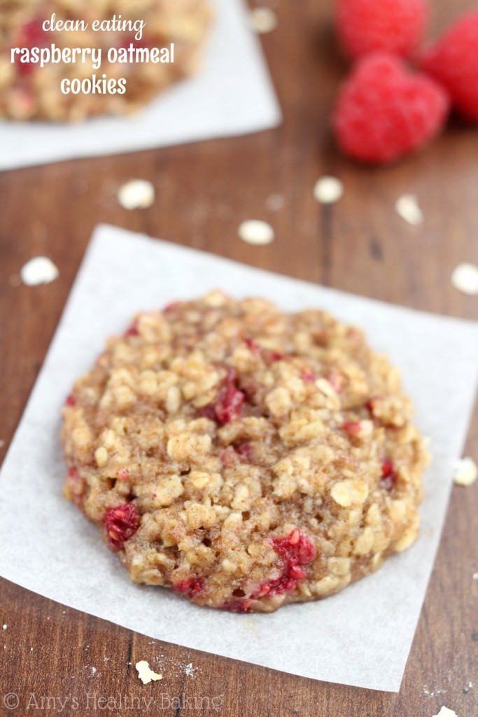 Healthy Raspberry Oatmeal Cookies Amy's Healthy Baking