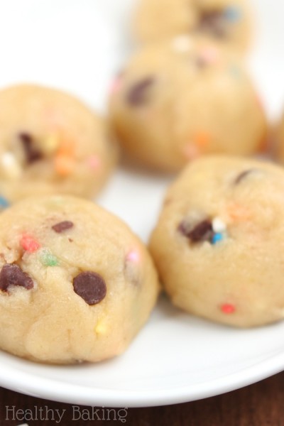 Chocolate Chip Funfetti Cookie Dough Bites