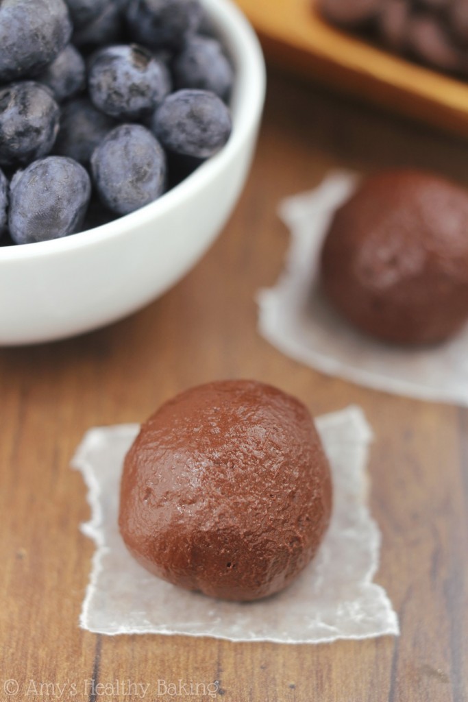 Dark Chocolate Blueberry Truffles Amy's Healthy Baking