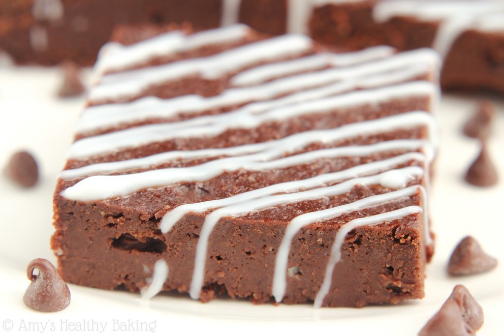 Peppermint Drizzled Chocolate Fudge Brownies Amy's Healthy Baking
