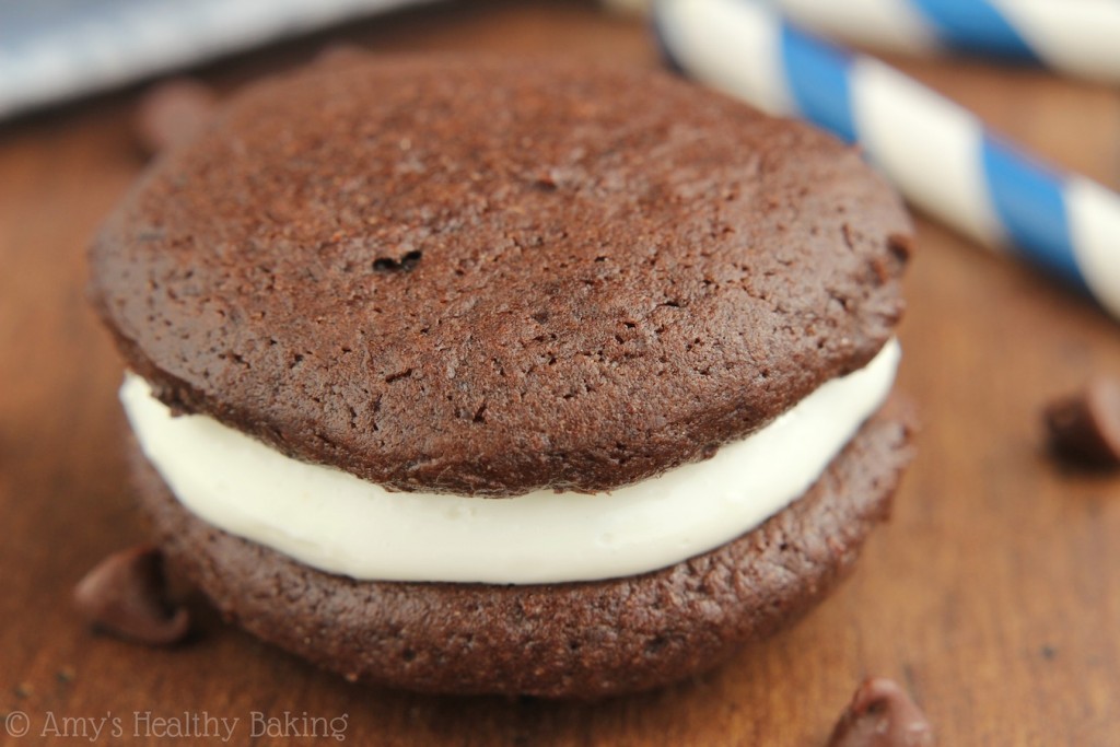 Chocolate Cheesecake Sandwich Cookies Amy's Healthy Baking
