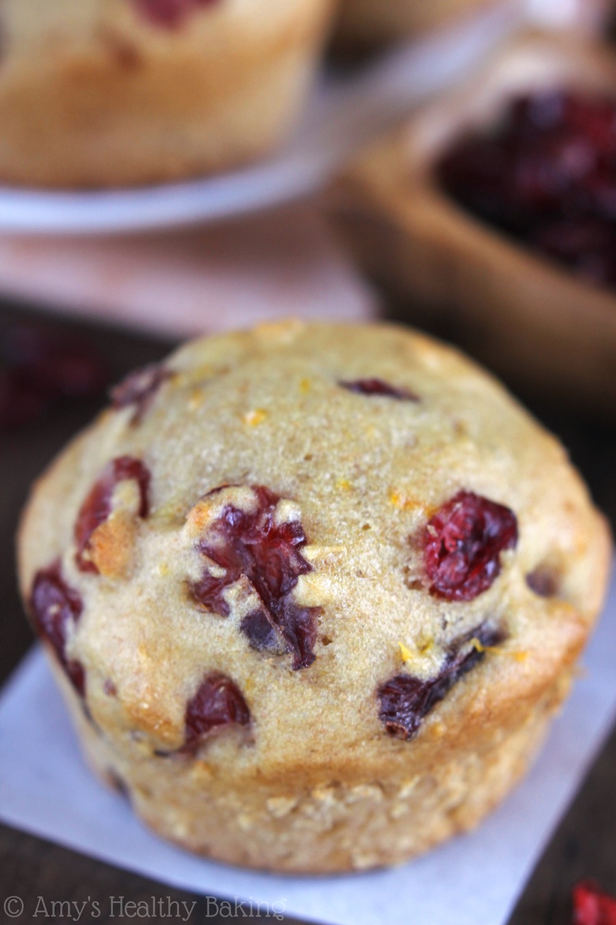 Cranberry Orange Muffins | Amy's Healthy Baking