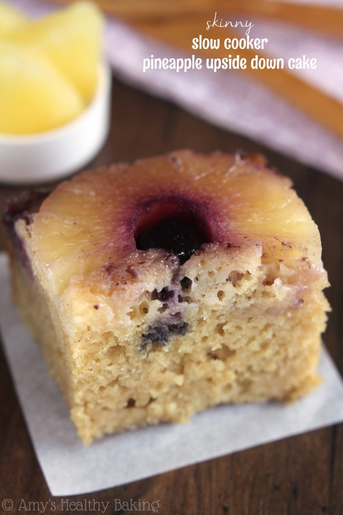 Healthy Slow Cooker Pineapple Upside Down Cake Amy's Healthy Baking