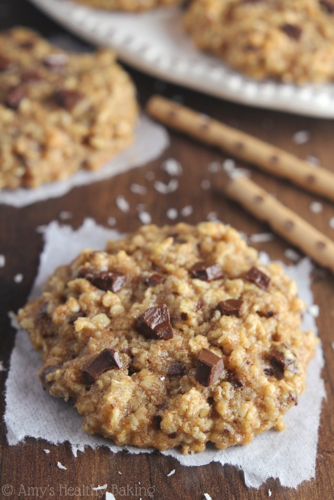 Healthy Almond Joy Oatmeal Cookies Amy's Healthy Baking