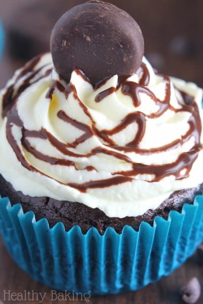 Peppermint Ice Cream Chocolate Cupcakes