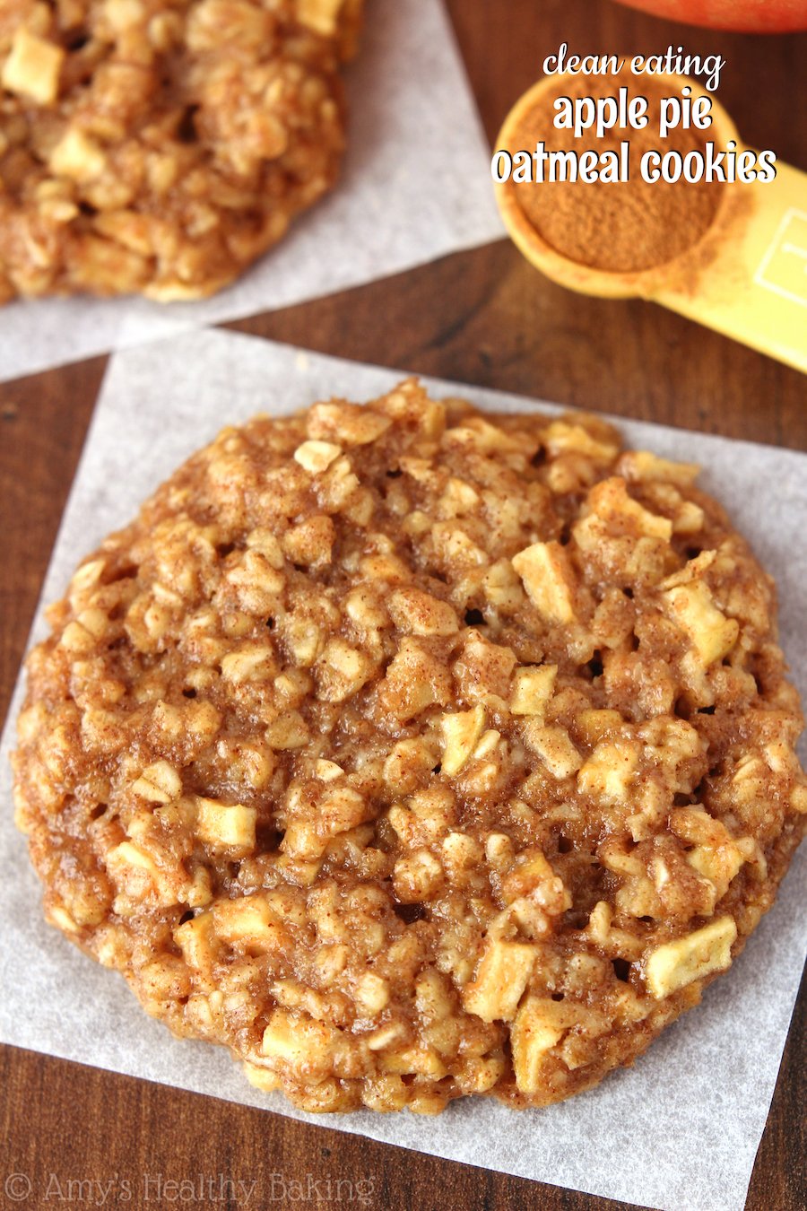 Apple Pie Oatmeal Cookies {Recipe Video!} | Amy's Healthy ...