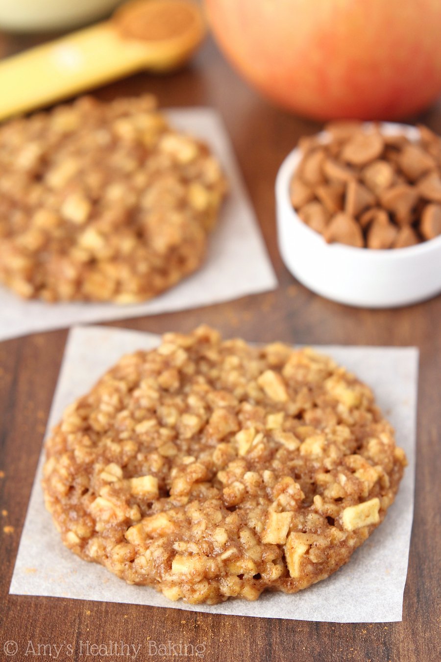 Apple Pie Oatmeal Cookies Recipe Video Amy S Healthy Baking