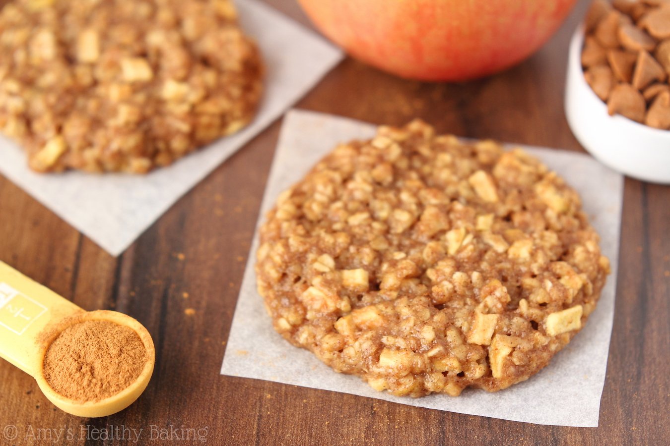 Apple Pie Oatmeal Cookies {Recipe Video!} | Amy's Healthy ...