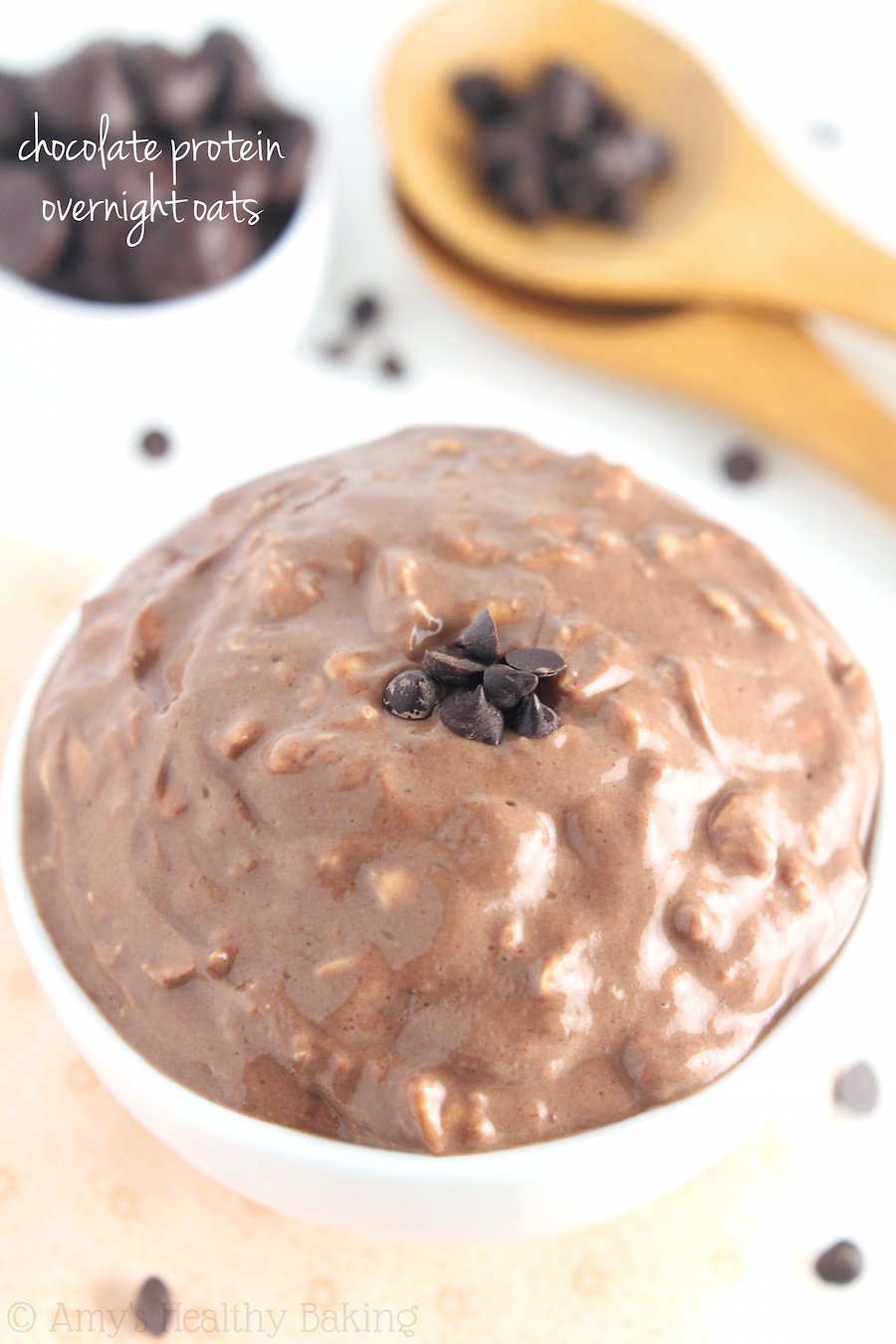 Chocolate Protein Overnight Oats | Amy's Healthy Baking