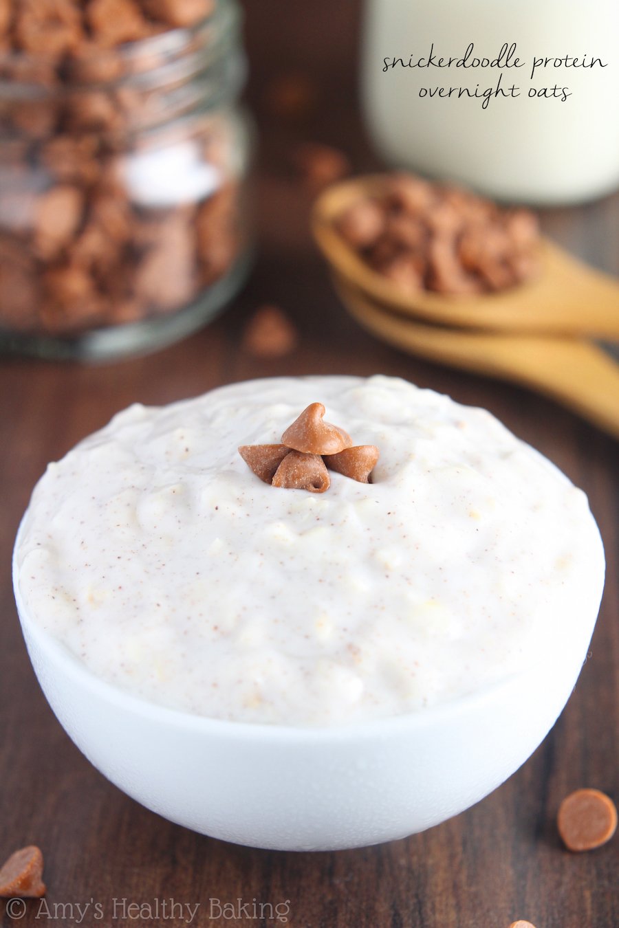 Snickerdoodle Protein Overnight Oats Amy S Healthy Baking