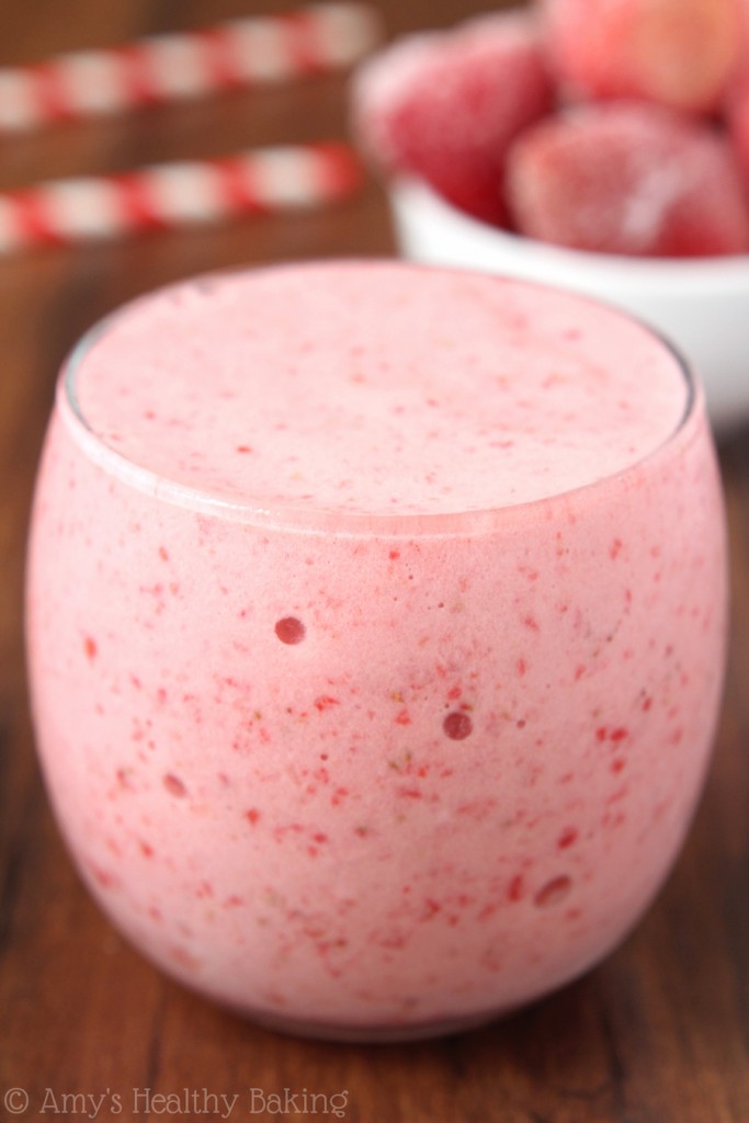 Skinny Strawberry Shortcake Smoothie Amy's Healthy Baking