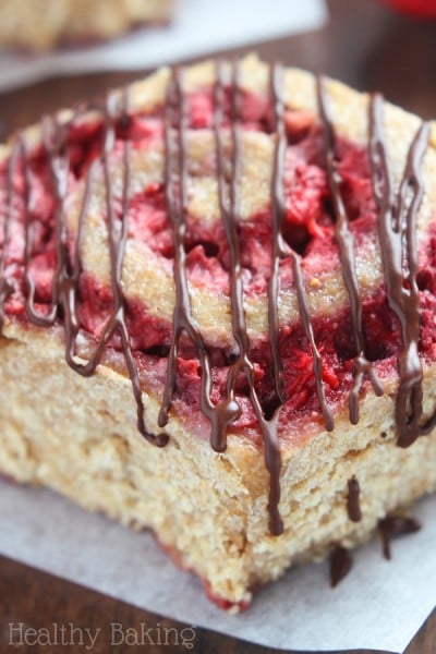 Strawberry Sweet Rolls with Dark Chocolate Drizzle