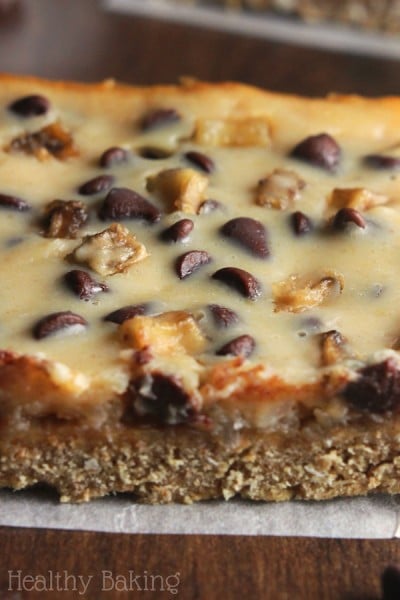 Skinny Peanut Butter Banana Seven Layer Bars