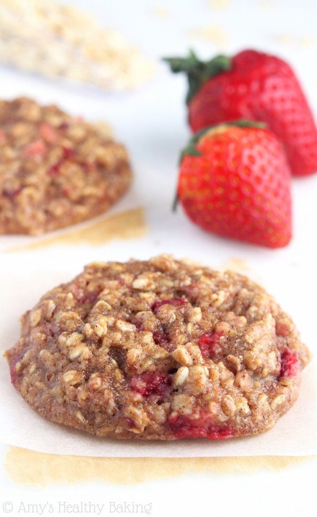 Strawberry Oatmeal Cookies Amy's Healthy Baking