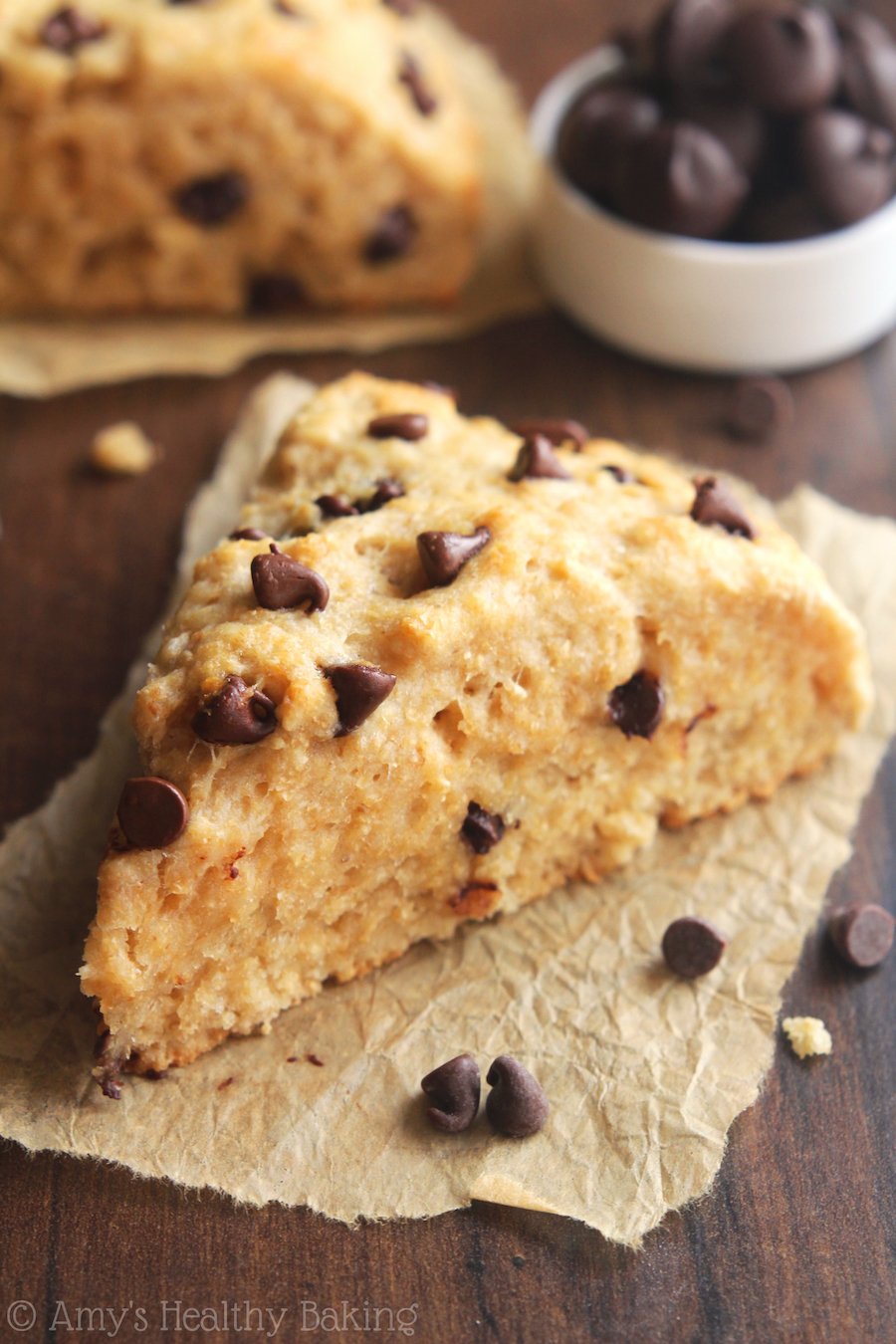 Whole Wheat Chai Chocolate Chip Scones {Recipe Redux} - 24 Carrot Life