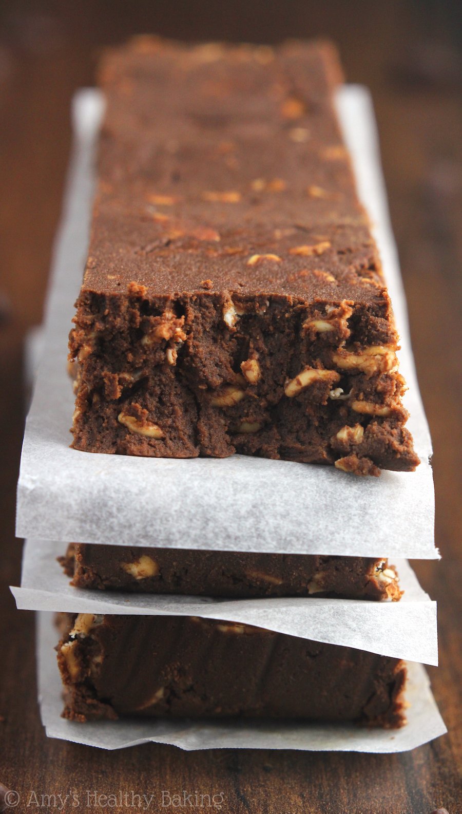 Mocha Brownie Protein Bars | Amy's Healthy Baking