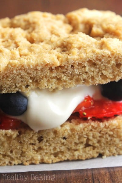 Clean Mixed Berry Shortcakes with Skinny Whipped Cream {Recipe Video!}
