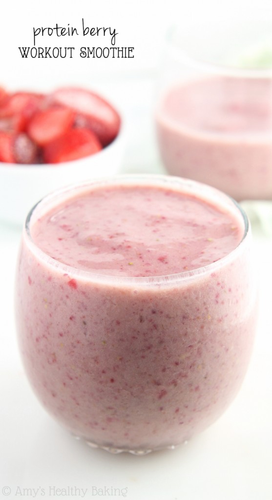 Berry Protein Smoothie (Jamba Juice Copycat) Amy's Healthy Baking