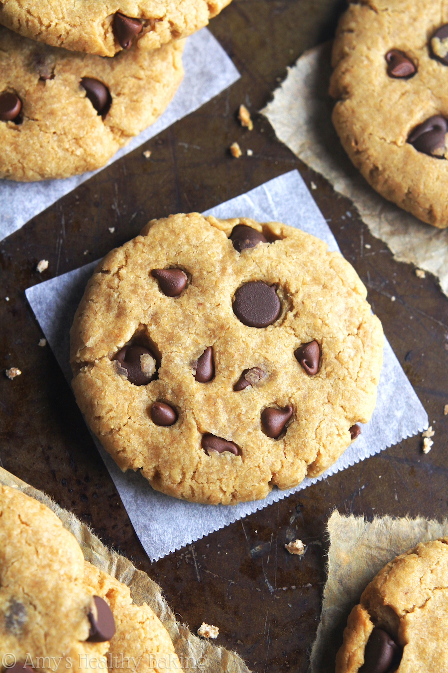 Chocolate Chip Peanut Butter Cookies | Amy's Healthy Baking