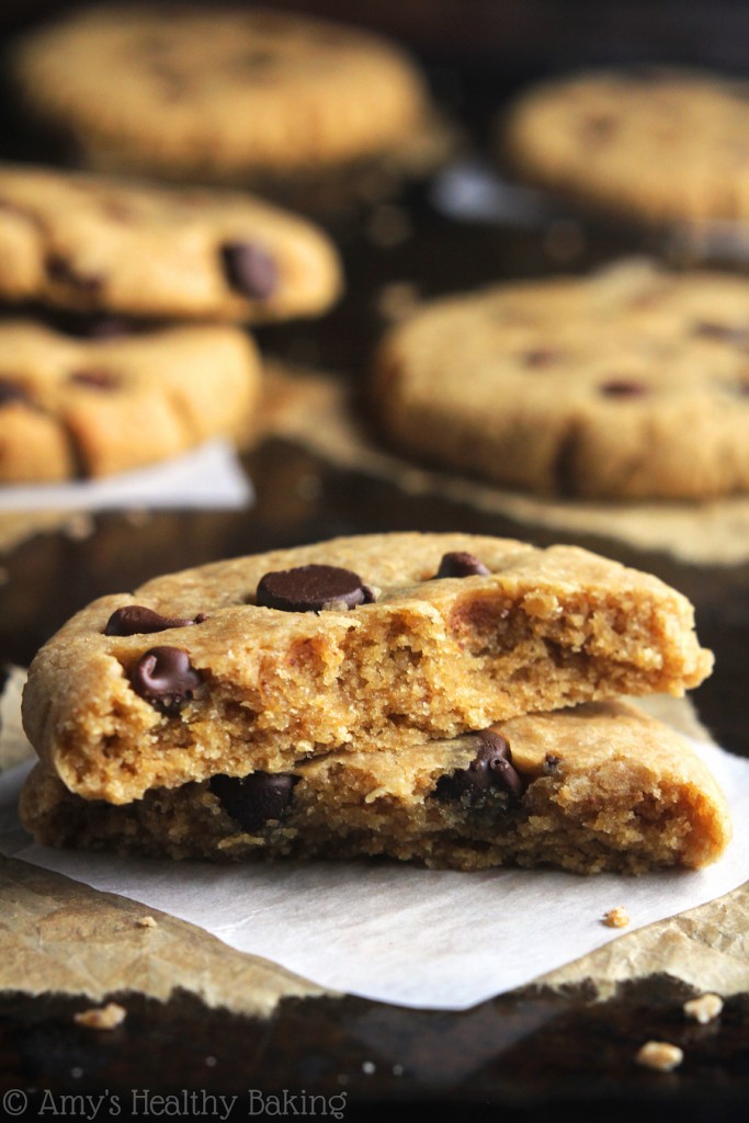 Chocolate Chip Peanut Butter Cookies Amy's Healthy Baking