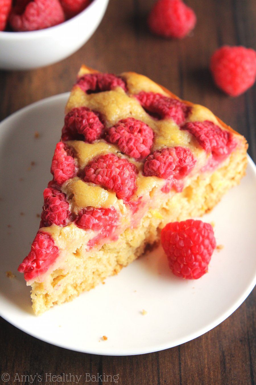 Simple Raspberry Lemon Cake Amy's Healthy Baking