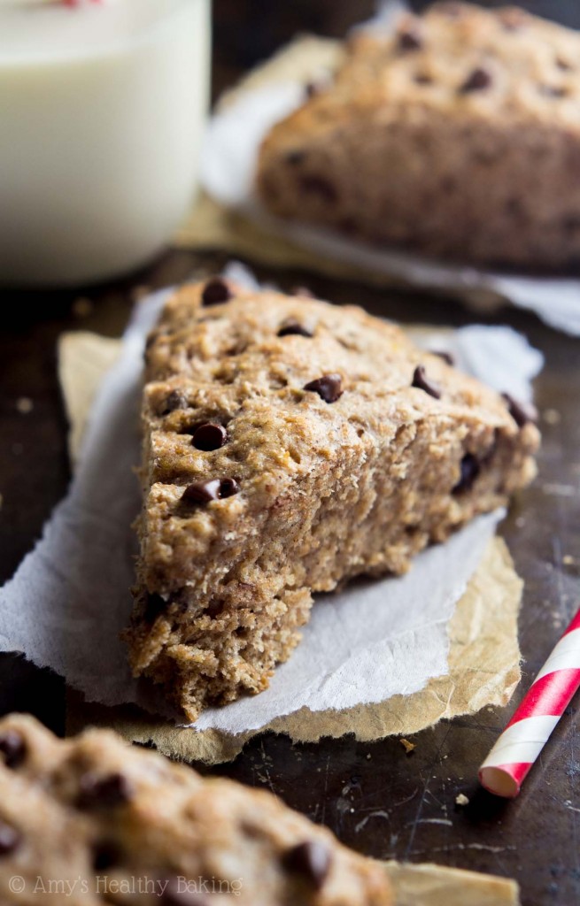 Recipe Video Healthy Chocolate Chip Banana Bread Scones Amy's