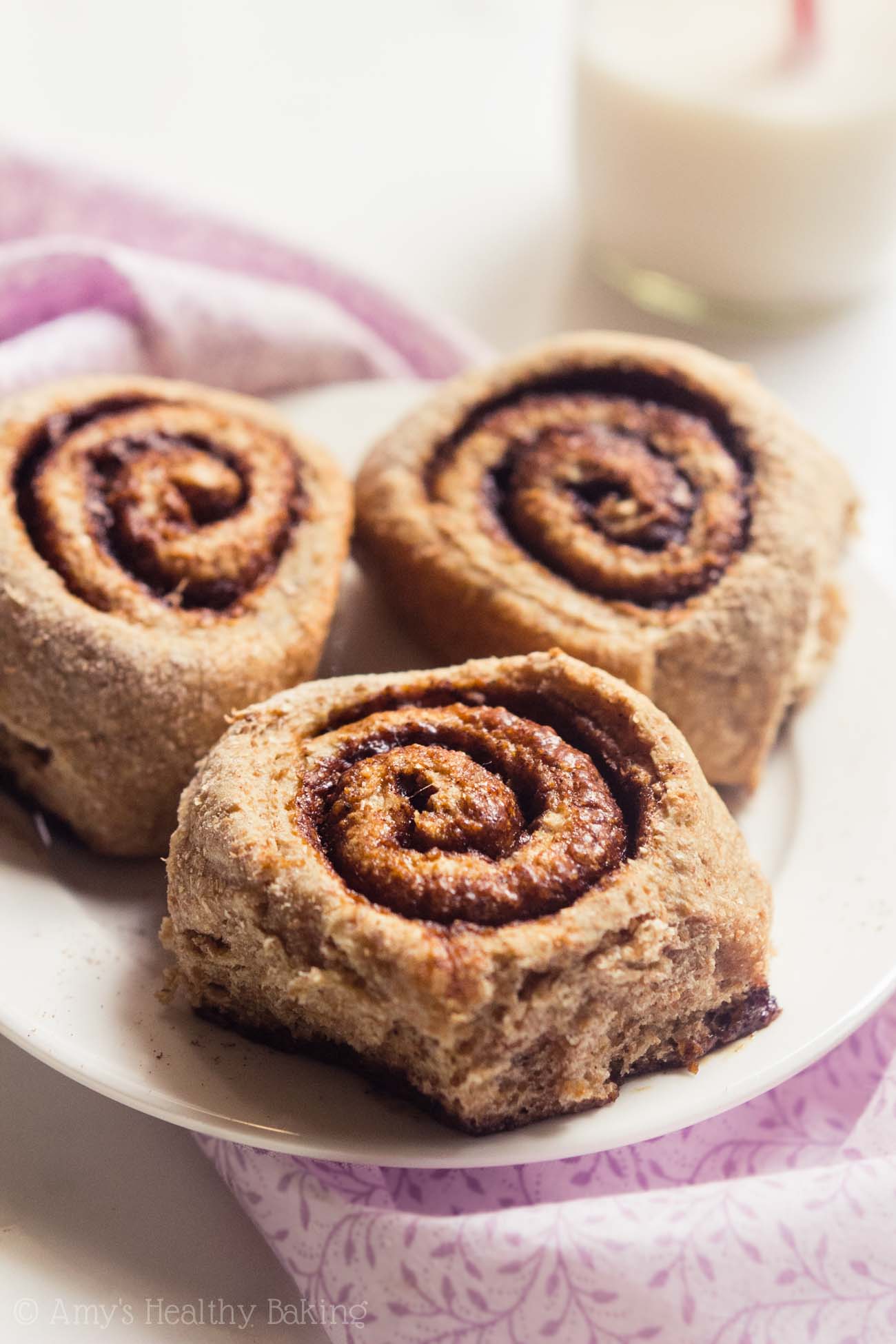 Healthy Classic Cinnamon Rolls Amy's Healthy Baking