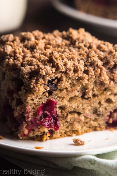 Dark Chocolate Cranberry Coffee Cake