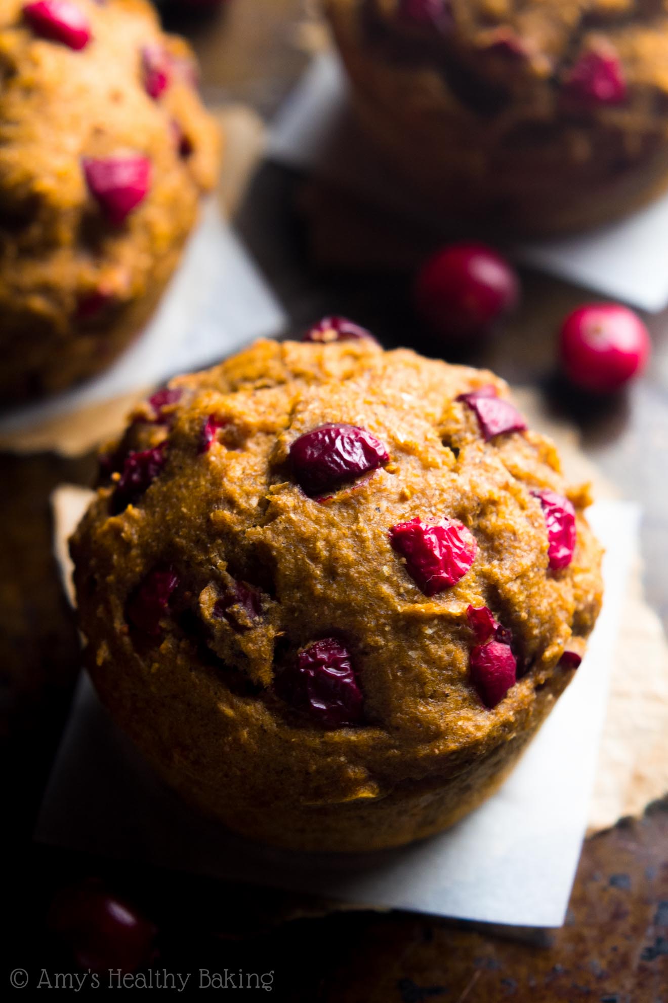 Cranberry Pumpkin Muffins  Amys Healthy Baking