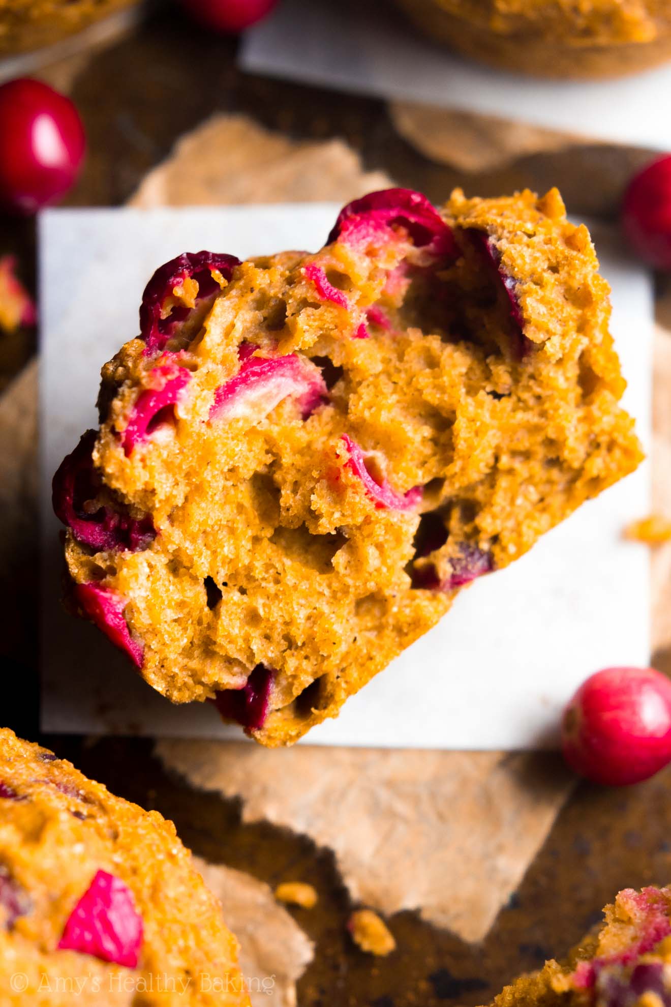 Cranberry Pumpkin Muffins | Amy's Healthy Baking