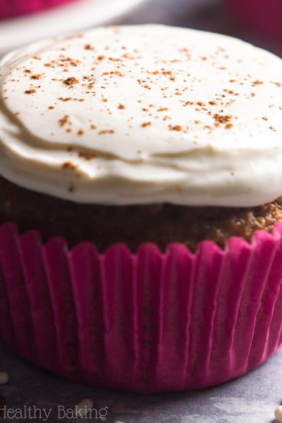 Gingerbread Cupcakes with Cream Cheese Frosting {Recipe Video!}