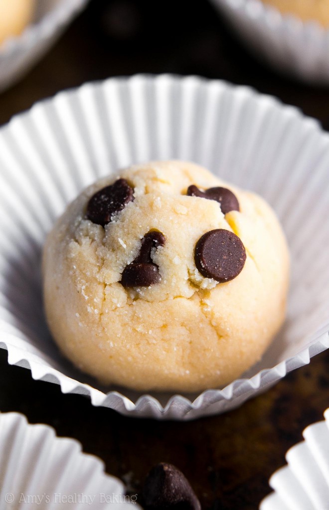 Chocolate Chip Cookie Dough Protein Bites Amy's Healthy Baking