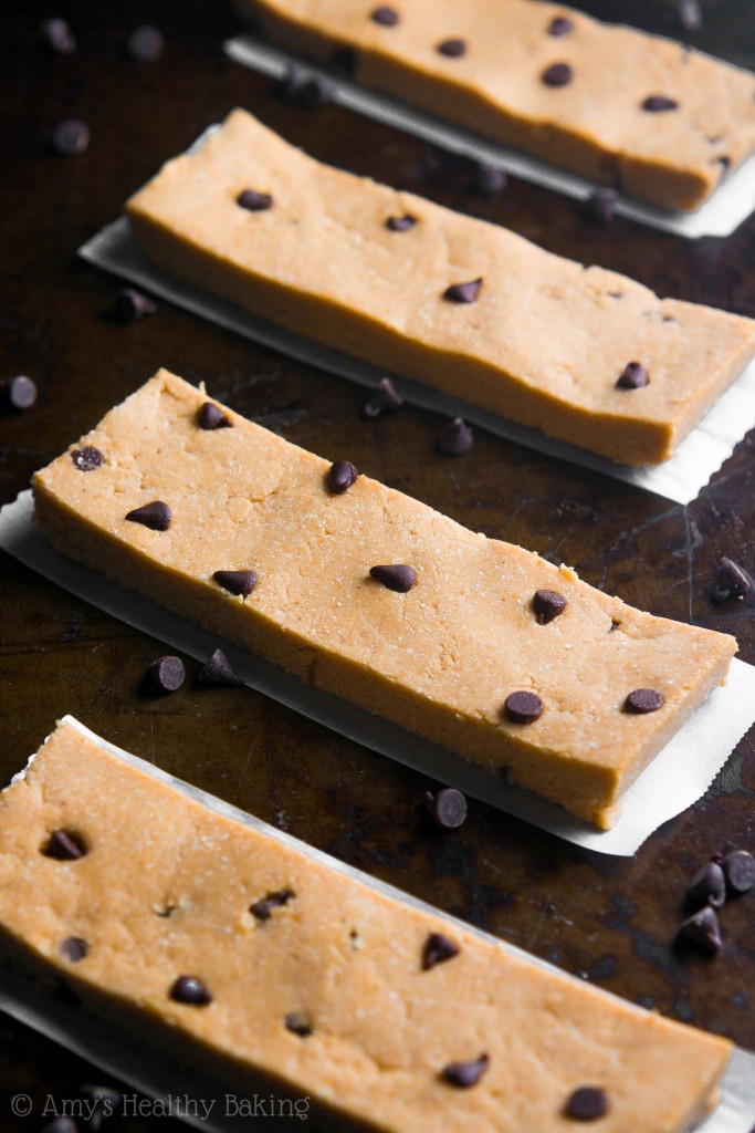 Healthy Chocolate Chip Peanut Butter Protein Bars Amy's Healthy Baking